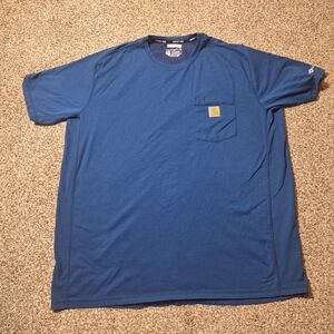 Carhartt Shirt Mens XL Force Relaxed Midweight Pocket Grunge Fade Workwear